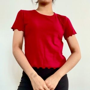 Hollister Red Baby Tee